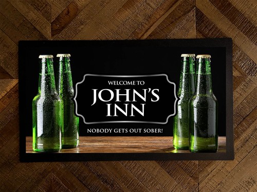 Personalised bar runner mat - ,