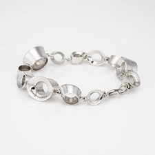 Bracciale Tiffany & Co Frank Gehry Morph argento sterling 7,5" gioielli firmati finemente