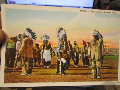 Old oklahoma postcard osage - old,