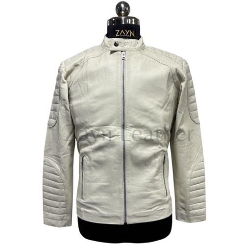 Giacca uomo pelle crema - uomo, vera