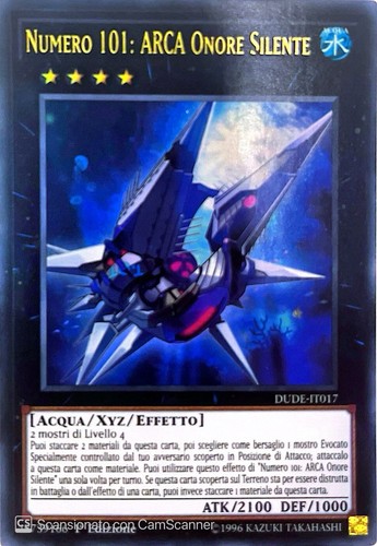 Numero 101 arca onore silente - arca,