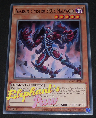 Yugioh necrom sinistro eroe - sinistro,