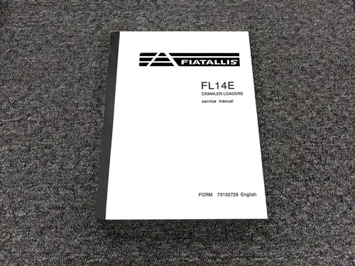 Fiat allis fl14e manuale uso - allis,