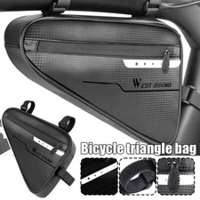 WEST BIKING Borsa Impermeabile Telaio Bici Riflettente Durevole Borsa Triangolo Bicicletta