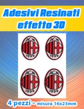 4 Adesivi MILAN Calcio