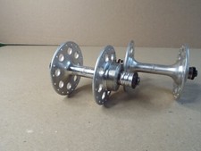 Set hub vintage NOS Campagnolo quadrante telefono flangia alta 36 fori Eng Thrd bello! (Leggi)