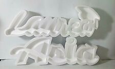 2 PORTA CONFETTI  SCRITTA POLISTIROLO LAUREA + NOME DI CHI FESTEGGIA 