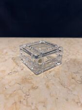 RCR Scatola Scatolina Posacenere Bomboniera quadrata Cristallo al Pb 24%