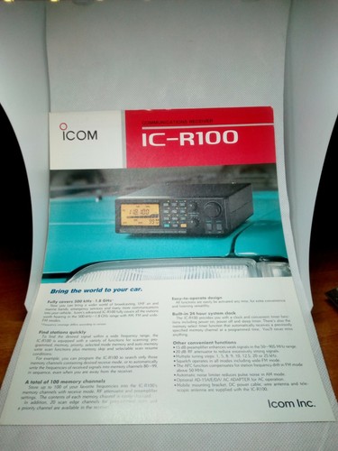 Icom 100 brochure originale - ic-100,