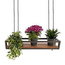 Mensola FLOWERS sospesa a SOFFITTO con catene fiori giardino verticale cucina