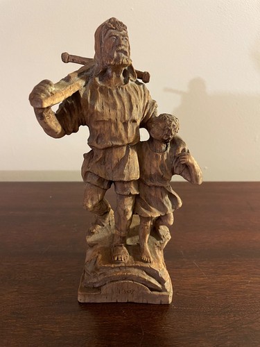 Antica statua legno di - antica,