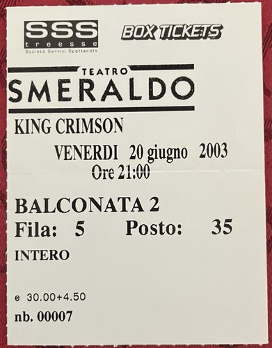 King crimson teatro - king,