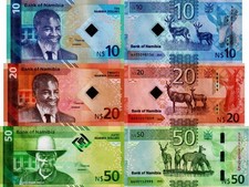 NAMIBIA - Lotto 3 banconote