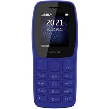 NOKIA 106 DS 1.8'' DUAL SIM RADIO FM TORCIA LED COLORE BLUE