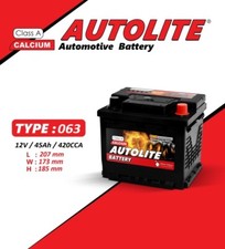 BATTERIA AUTO TIPO 063 12V