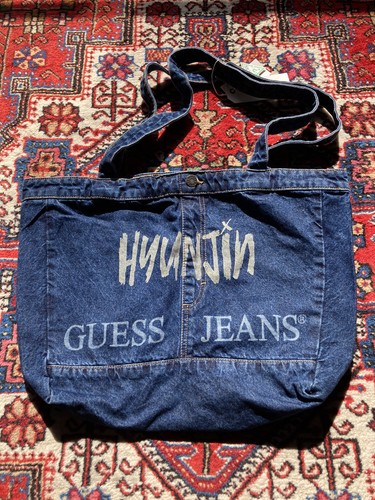 Hyunjin guess jeans tote bag - tote,