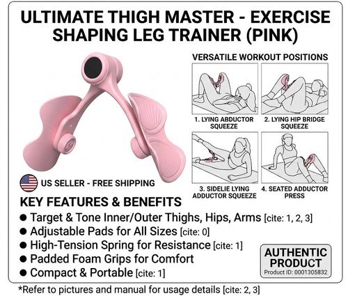 Pink thigh master esercitatore - pink,