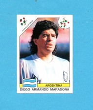 WORLD CUP STORY-PANINI 1990-Figurina n.224- MARADONA ARGENTINA -NEW DA BUSTINA