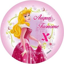Cialda AURORA PRINCIPESSA disney Decorazione Torta Ostia o Zucchero  1