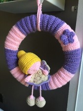 Fiocco nascita bimba lavorato