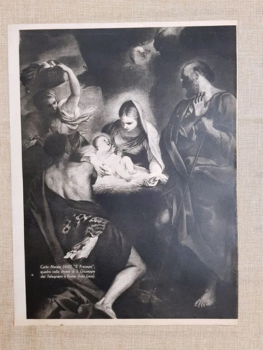 Presepe quadro nella chiesa - il,