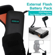 Batteria flash esterna Speedlite Battery Power Bank per Canon Nikon Sony