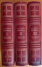 La sacra Bibbia Tintori Bolis 1954 Ill Galizzi 3 volumi LUSSO EDIZ NUMERATA
