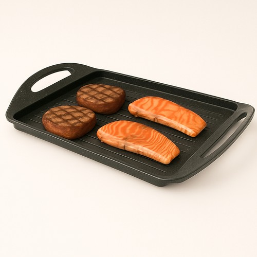 Piastra grill bistecchiera con - piastra,