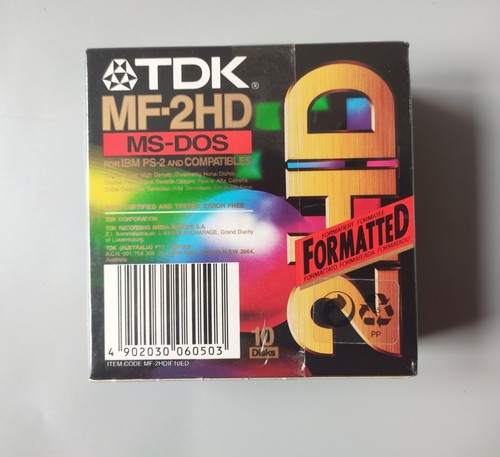Tdk floppy disk 2hd ds - tdk,