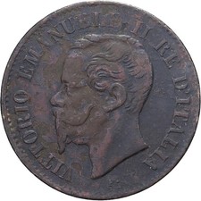 Italie, 2 Centesimi, 1861