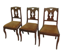 Gruppo tre sedie impero in