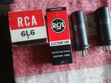 TRIS VALVOLE 6L6  RCA o