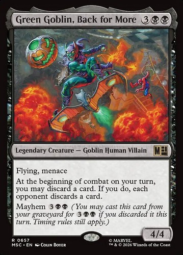 Mtg green goblin back for - mtg,