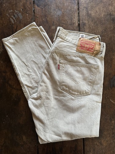 Jeans uomo levis 501 bianco - jeans,