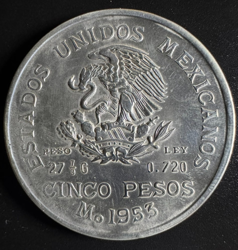1953 messico pesos moneta - 5,