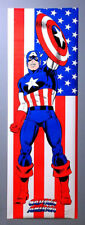 Poster Capitan America formato gigante, 1991 Marvel Comics 72x24 porta pin-up: Avengers