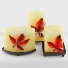 Candele di cera "Acero" colore