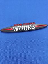 MINI JCW John Cooper Works emblème insigne logo métal NOIR coffre  clubman S one