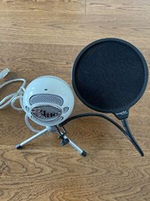 Blue Snowball Microphone + POP Filter  (Microfono usato in BUONE condizioni)