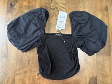 Blusa donna Zara nera manica a