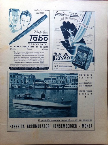 Pubblicità del 1941