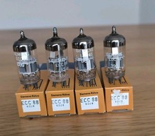 Quad ECC88 SIEMENS GA tubes abbinato new Röhren Valvola 6922 E87CC