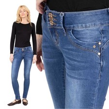 Jeans donna elasticizzato blu