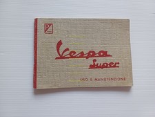 Piaggio Vespa Super 150 VBC 1 - 125 VNC 1 1965 manuale uso libretto originale