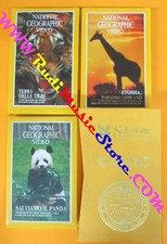 BOX 3 VHS film Terra tigri Salviamo panda Etosha NATIONAL READER'S (F116) no dvd