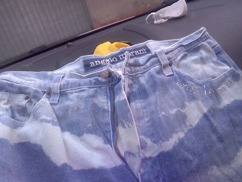Pantaloni jeans angelo marani - pantaloni,