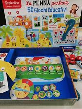 SAPIENTINO LA PENNA PARLANTE 50 GIOCHI EDUCATIVI COMPLETO PER BAMBINI CLEMENTONI