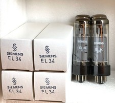 4 x Röhre Siemens EL34 6CA7