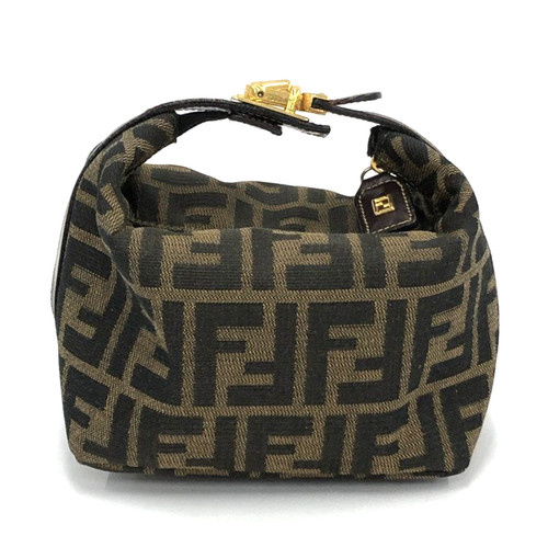 Fendi zucca vanity bag nero - fendi,