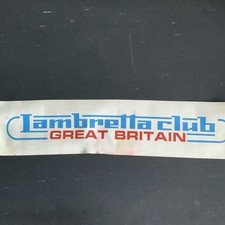 Striscione vintage Lambretta